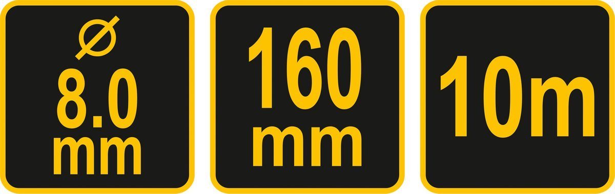 Plieniniai kaiščiai mūro linijoms tvirtinti l cinkuoti | 10m pinta virvė (17435)