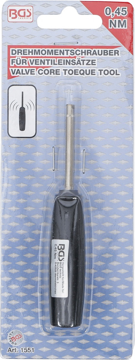 Jėgos / sukimo momento raktas ventiliams | 0.45 Nm (1551)