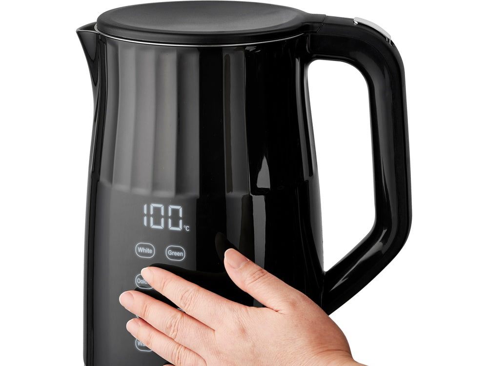 Elektrinis virdulys | temperatūros reguliavimas | juodas | 1,7 l (68218)