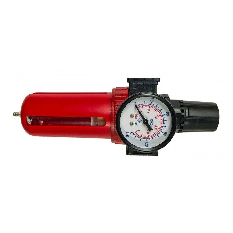 Drėgmės filtras su reguliatoriumi ir manometru | 1/4" (AFR80)