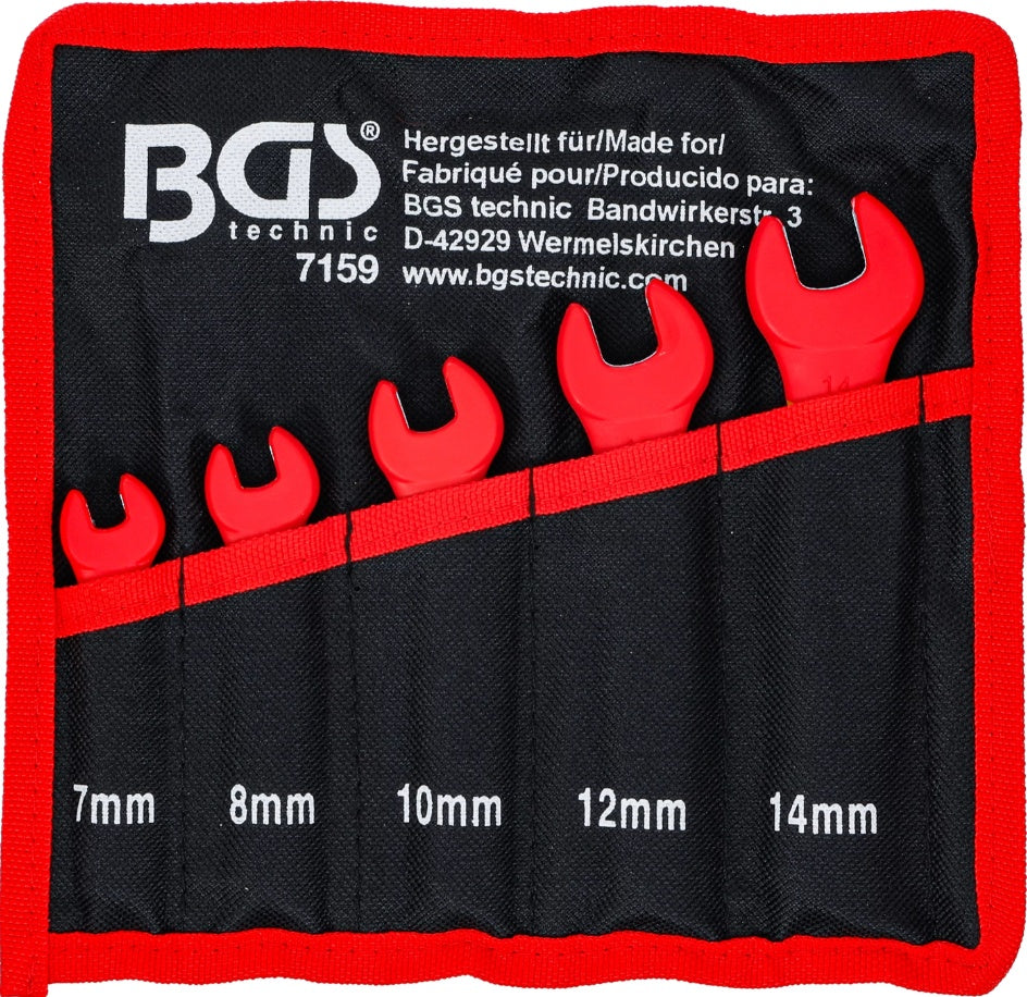 VDE atvirų raktų rinkinys | 7 - 14 mm | 5 vnt. (7159)