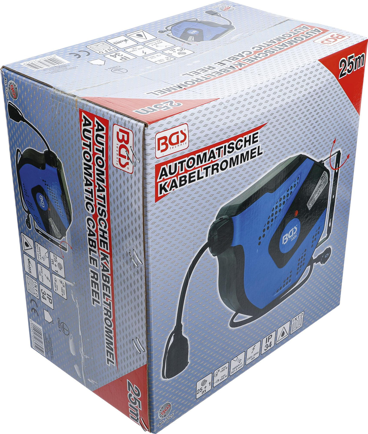 Prailginimo kabelis su automatine rite | 20 m (3324)