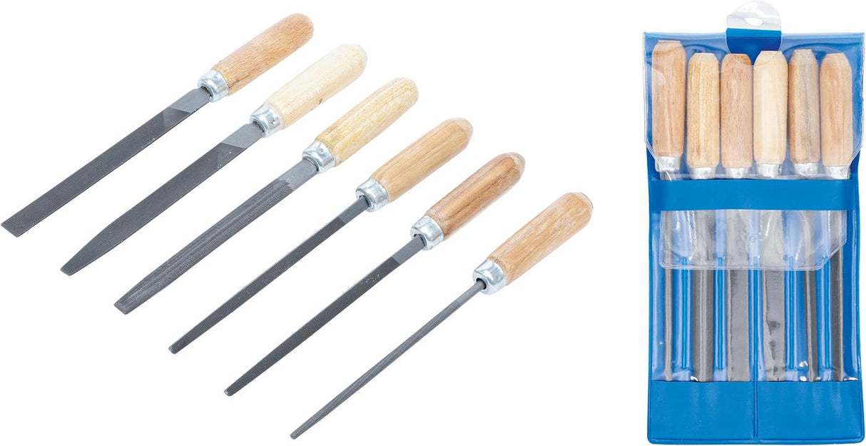 Dildžių rinkinys | Medinė rankena | 100 mm | 6 vnt. (50204)