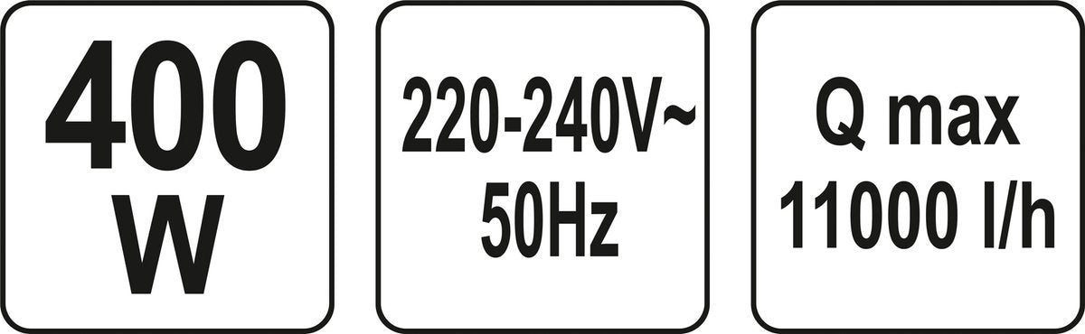 Panardinamas siurblys | su plūde | 400 W (YT-85330)