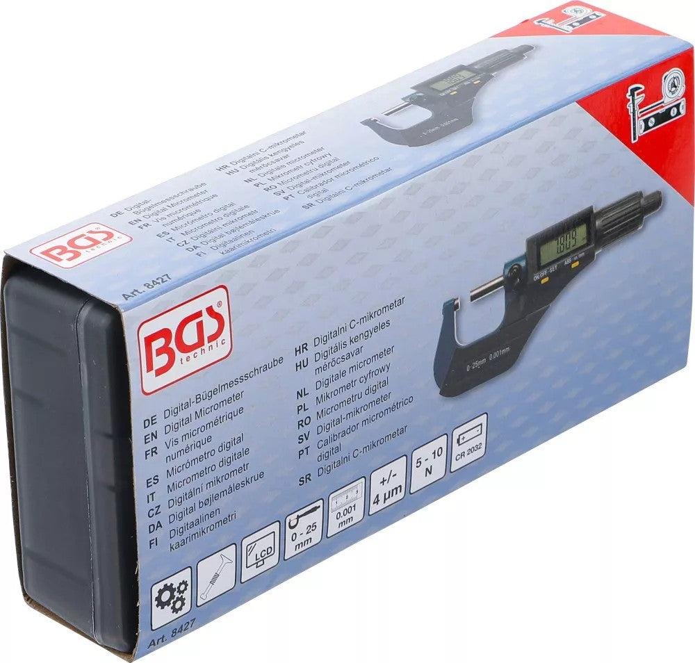 Skaitmeninis mikrometras | 0 - 25 mm (8427)