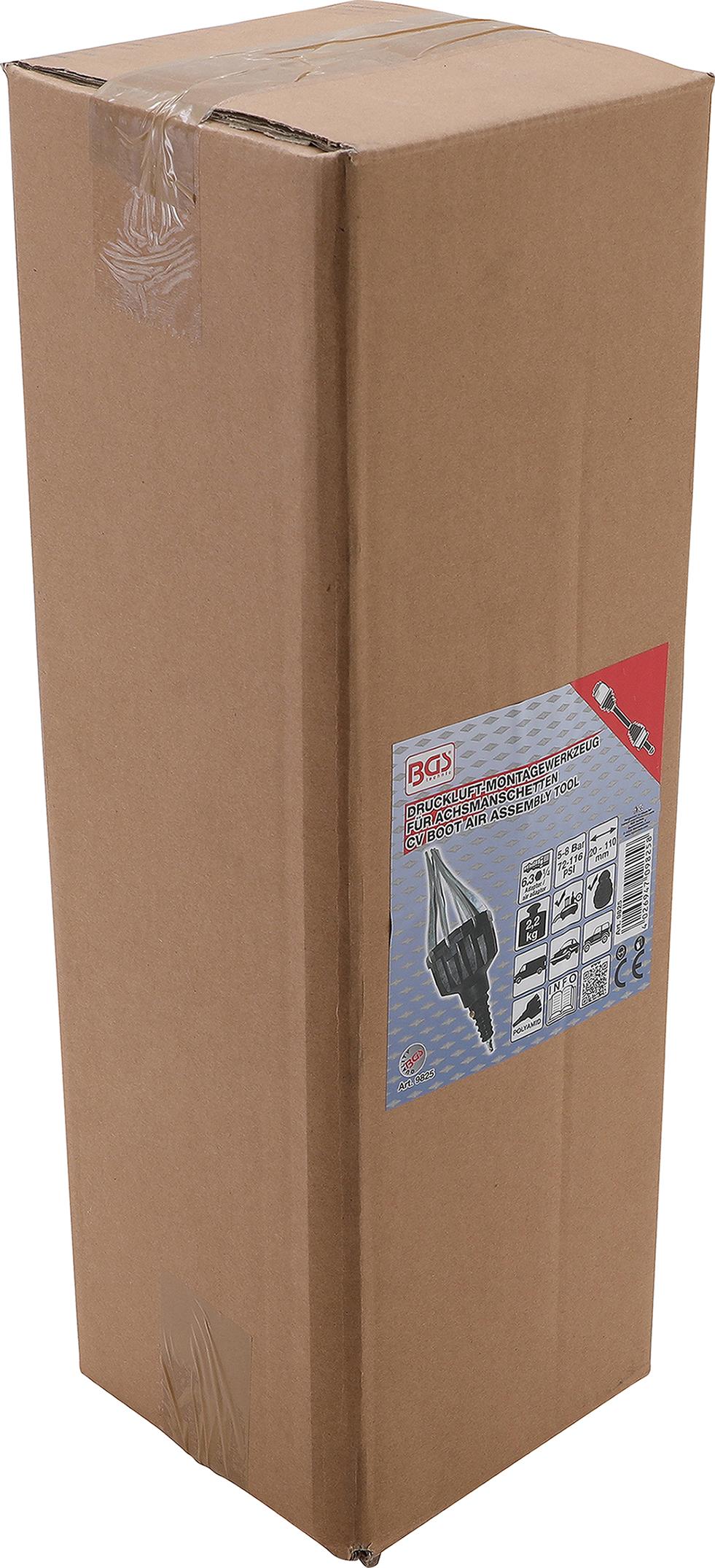 Įrankis pusašių gumoms uždėti orinis | 20 - 110 mm (9825)