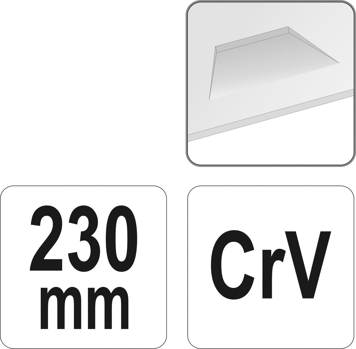 Replės skardai | skirtos jungti elementus iš lakštinio metalo | 230 mm (YT-18977)