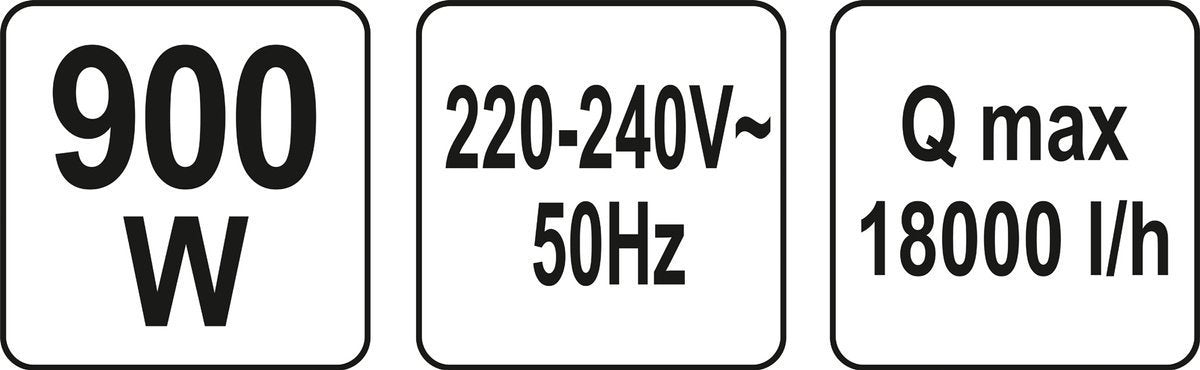 Panardinamas siurblys | su plūde | 900 W (YT-85333)