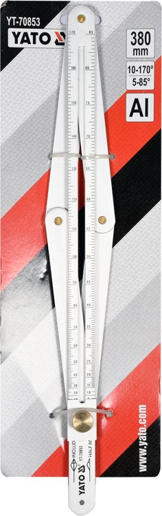 Kampų matavimo / žymėjimo įrankis | 10-170° / 5-85° (YT-70853)