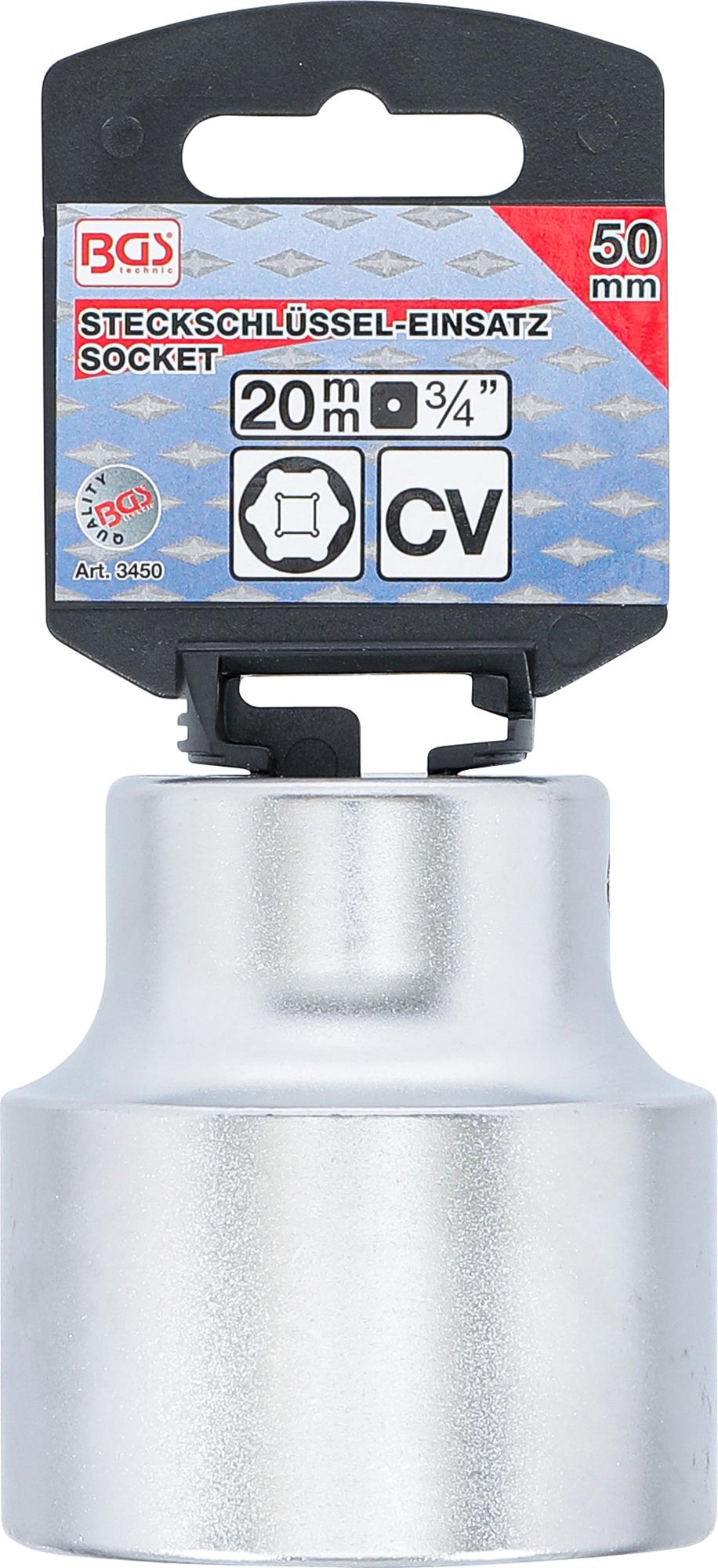 Galvutė 6-kampė | 20 mm (3/4") | 50 mm (3450)