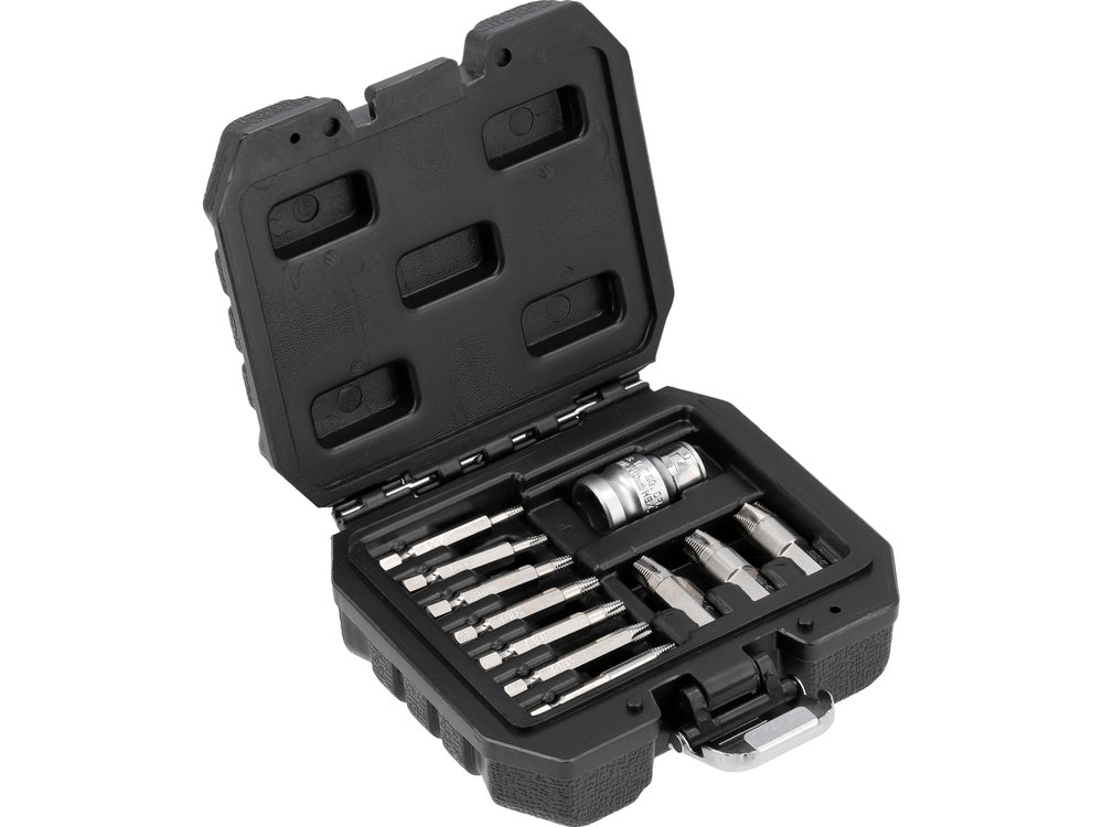 Antgalių rinkinys | sugadintiems T-Star (Torx) su skyle | 11 vnt. (YT-04582)