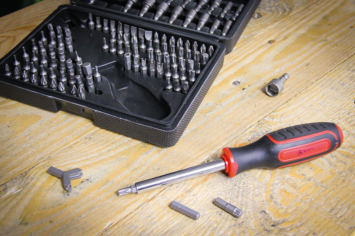 Atsuktuvo ir antgalių rinkinys | 122 vnt. (20101)