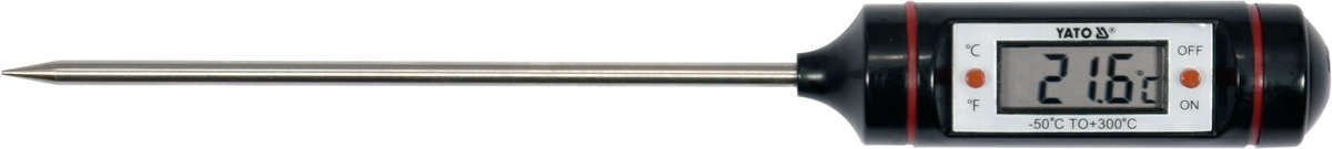 Skaitmeninis termometras su nerūdijančio plieno jutikliu (YT-72971)