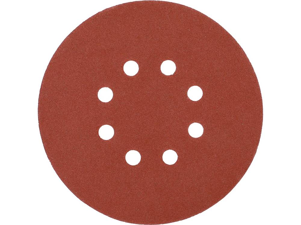 Šlifavimo popierius {velcro) | 8 skylės | 150 mm / P220 | 50 vnt. (YT-834598)