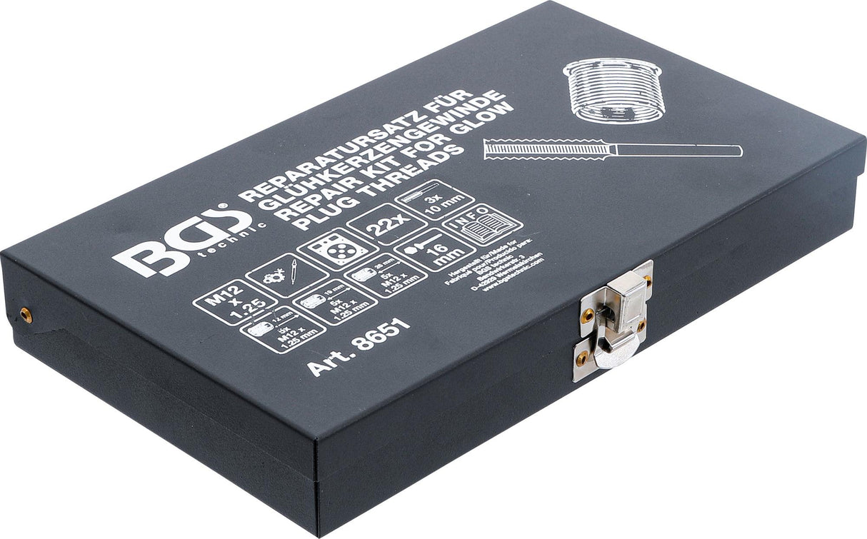 Kaitinimo žvakės sriegio taisymo komplektas | M12 x 1.25 (8651)