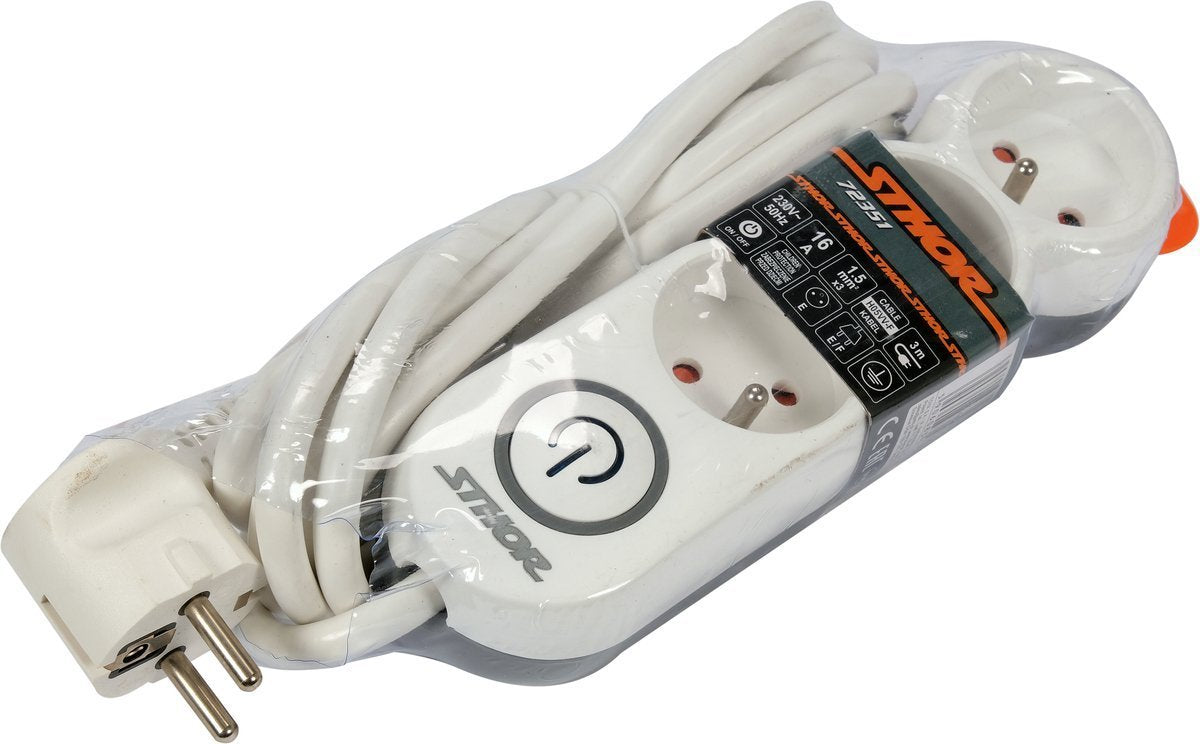 Elektrinis ilgintuvas | 3 lizdai | 1,5 mm2 | 3 m (72351)