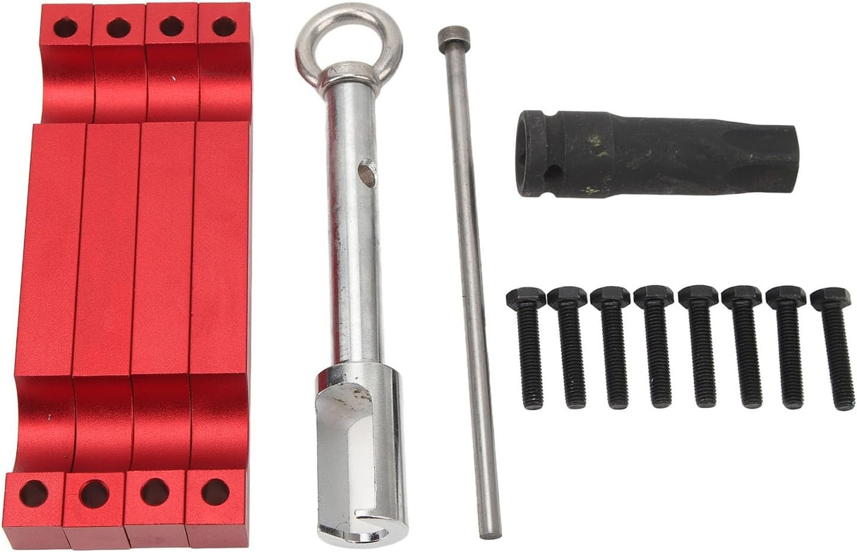 Variklio fiksavimo įrankių rinkinys | Mercedes-Benz | M157/M276/M278 su T100 ir purkštukų nuėmėju (CRP7S)