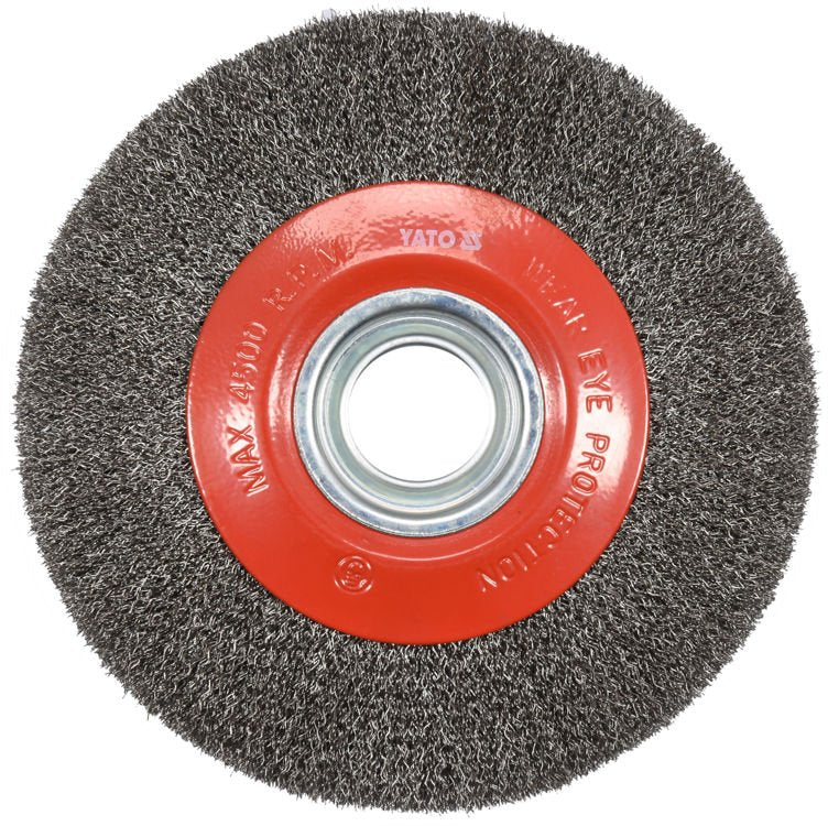 Vielinis diskinis šepetys | nerūdijantis plienas | INOX | ⌀32 / 200 mm (YT-47555)