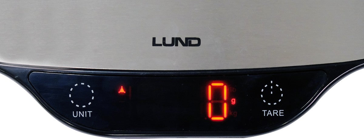 Virtuvinės svarstyklės | nerūdijantis plienas | 27 X 25 X 1,8 cm (68363)