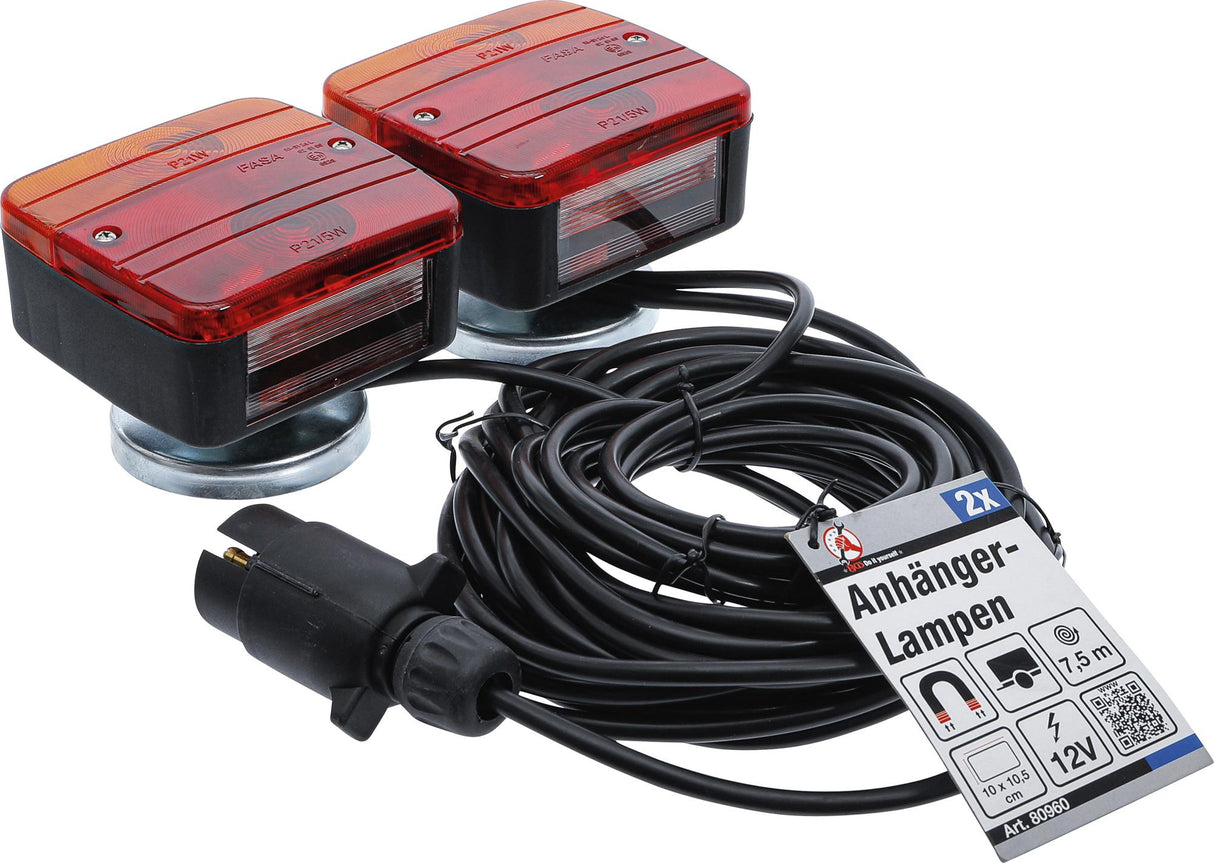 Priekabos lempos su magnetiniu laikikliu | 2 vnt. (80960)