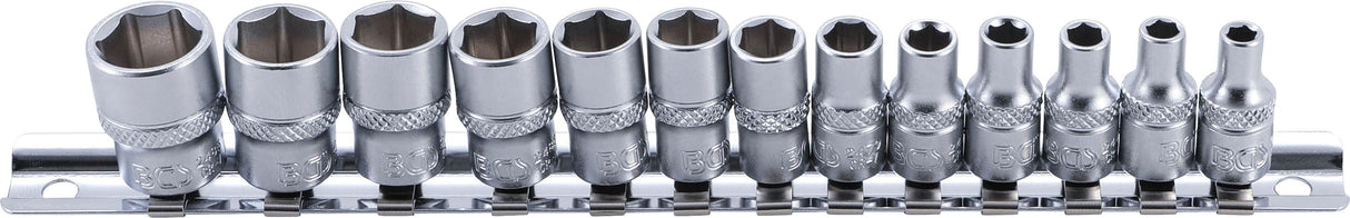 Galvučių rinkinys, 6-kampės | 6.3 mm (1/4") | 4 - 14 mm | 13 vnt. (9102)