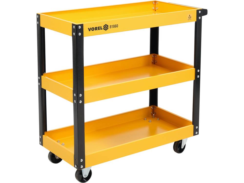 Тележка для инструментов на колёсах | 3 полки