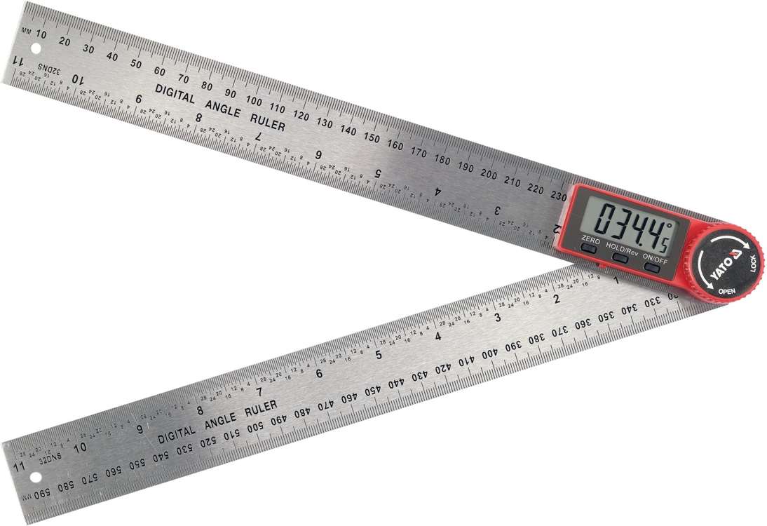 Kampainis / liniuotė | skaitmenins | 300 mm (YT-71004)