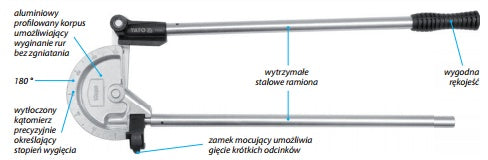Vamzdžių lankstymo įrankis | 16 mm (YT-21845)