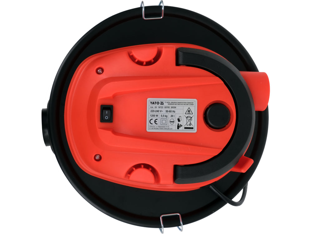 Dulkių siurblys šlapiam/sausam/peleniniam valymui 1200 W 20 l (YT-85705)