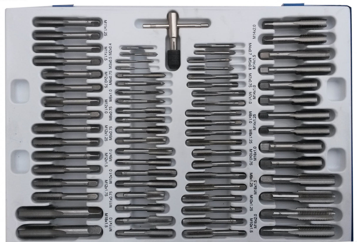 Sriegiklių ir sriegpjovių komplektas | M2 - M18 | 110 vnt. (ES-68110)