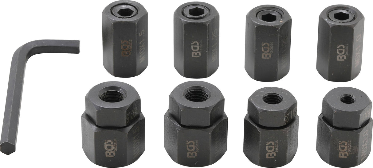 Cilindro galvutės varžtų išsukimo įrankių rinkinys | 9 vnt. (9185)