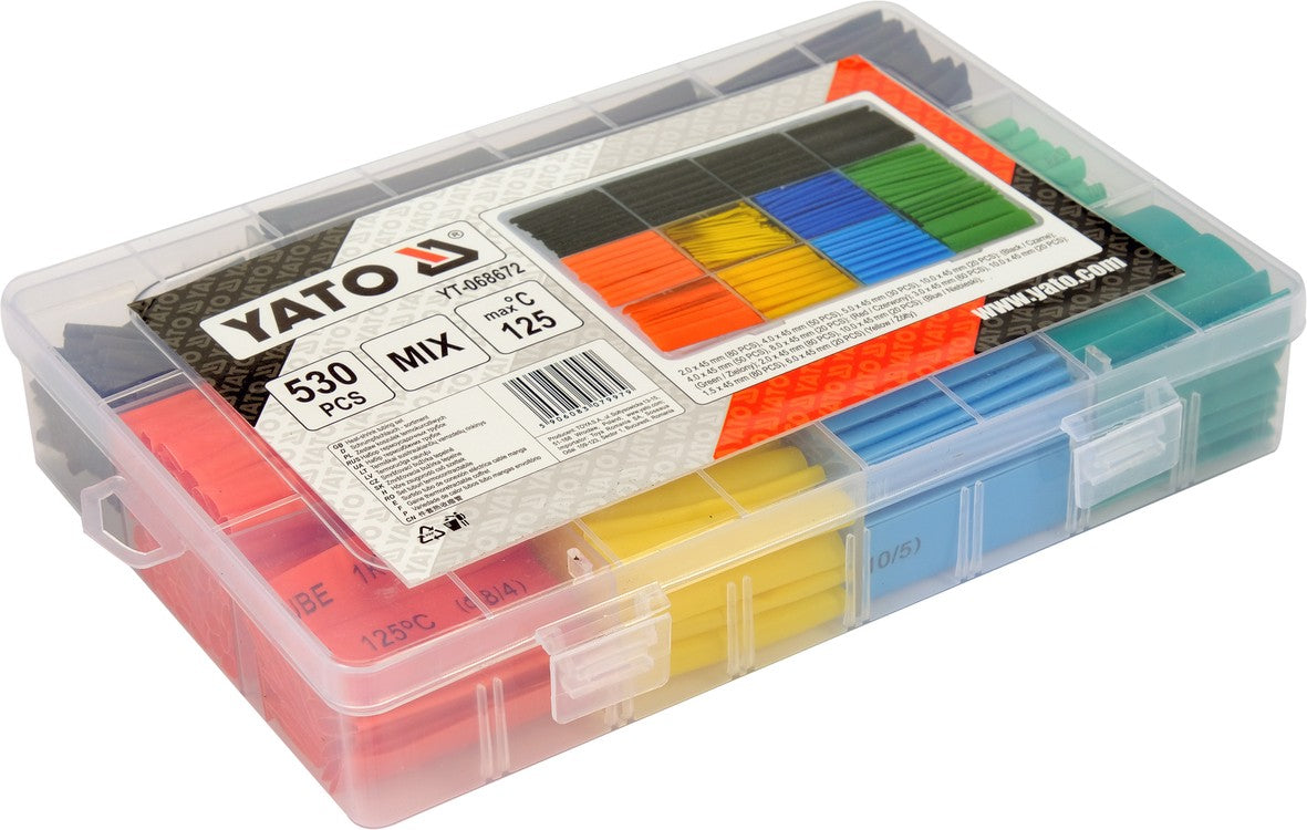 Termo žarnelių (kembrikų) asortimentas | spalvotos | 530 vnt. (YT-068672)