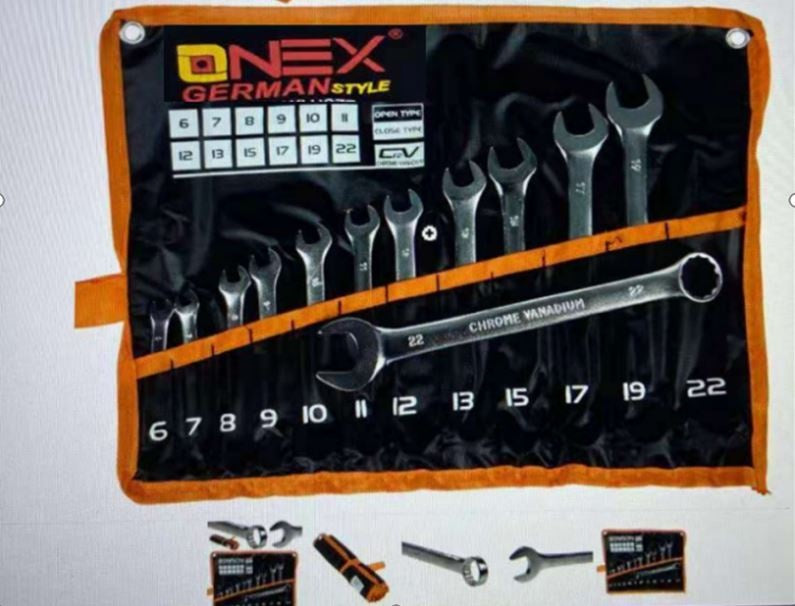 Kombinuotų raktų rinkinys | 6 - 22 mm | 12 vnt. (A39412)