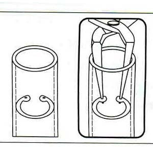 Replės suportų žiedams | 90 ° | vidiniams žiedams | 165 mm (449)