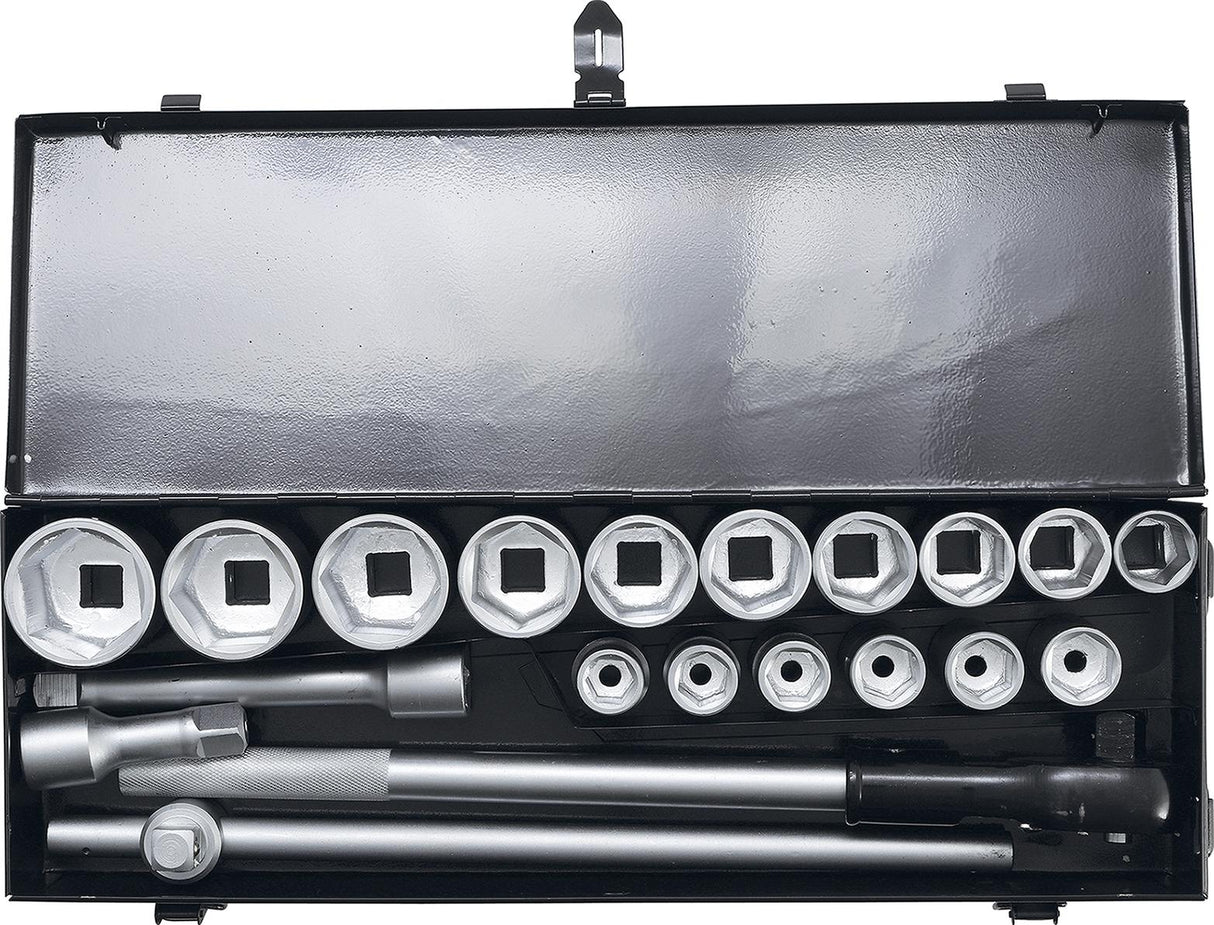 Galvučių ir rakto komplektas | 20 mm (3/4") | 19-50 mm | 20 vnt. (15113)