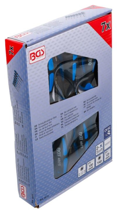 Atsuktuvų rinkinys | antgaliai deimantine danga | T-Star (Torx) T10–T40 | 7 vnt (4970)