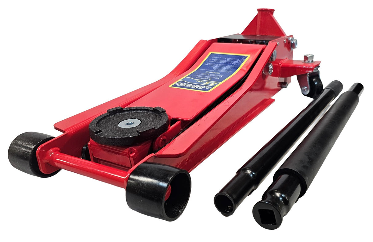 Domkratas ant ratukų | hidraulinis | žemo profilio / dvigubas stūmoklis | 75-500 mm | 2.5 t. (LFJ35-A)