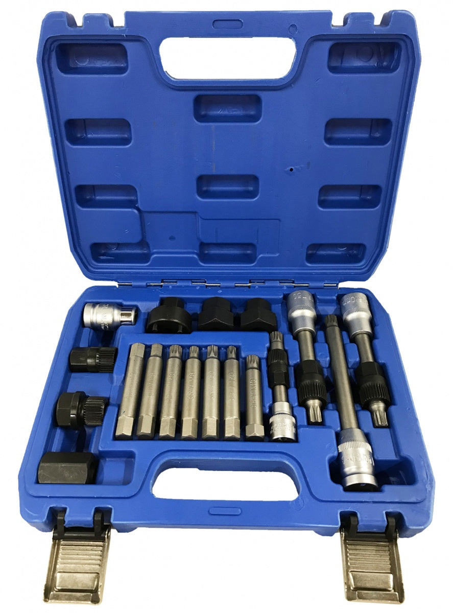 Įrankių rinkinys generatoriaus remontui | 18 vnt. (XC8721)