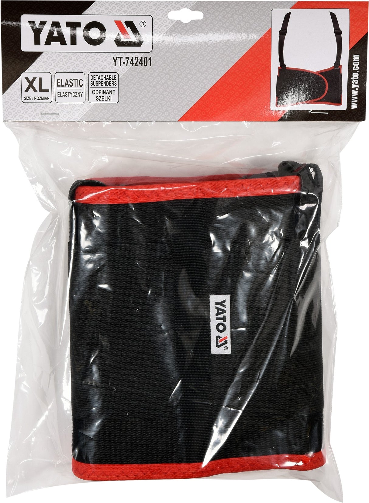 Apsauginis juosmens diržas su petnešom | XL dydis (YT-742401)