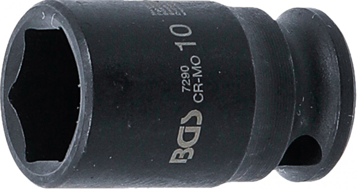 Smūginė galvutė šešiakampė | 6,3 mm (1/4") | 10 mm (7290)