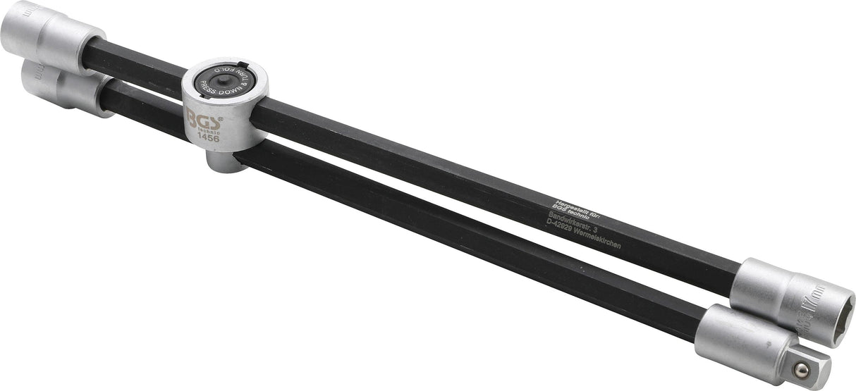 Automobilio rato veržliaraktis | sulankstomas | 17 x 19 - 21 x 12,5 mm (1456)