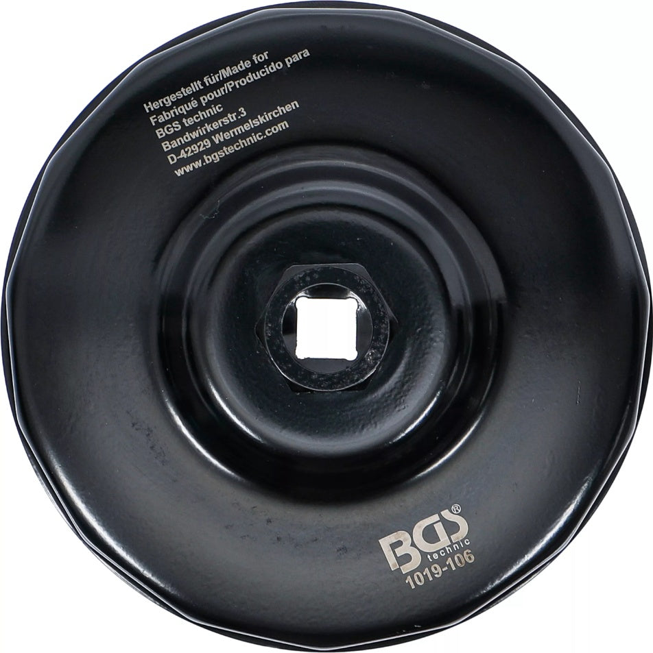 Tepalo filtro raktas | 15-kampų | Ø 106 mm | Fiat, Iveco, MAN, Scania (1019-106)