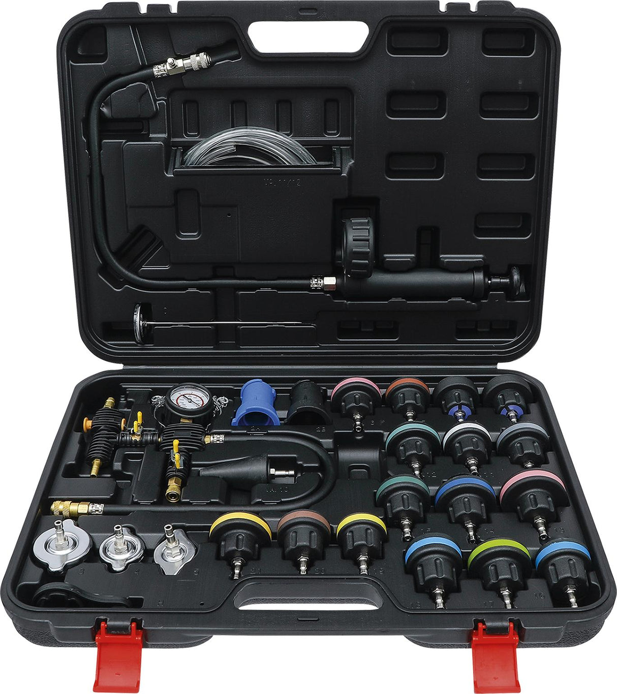 Radiatoriaus slėgio ir aušinimo sistemos testeris | 27 vnt. (98098)