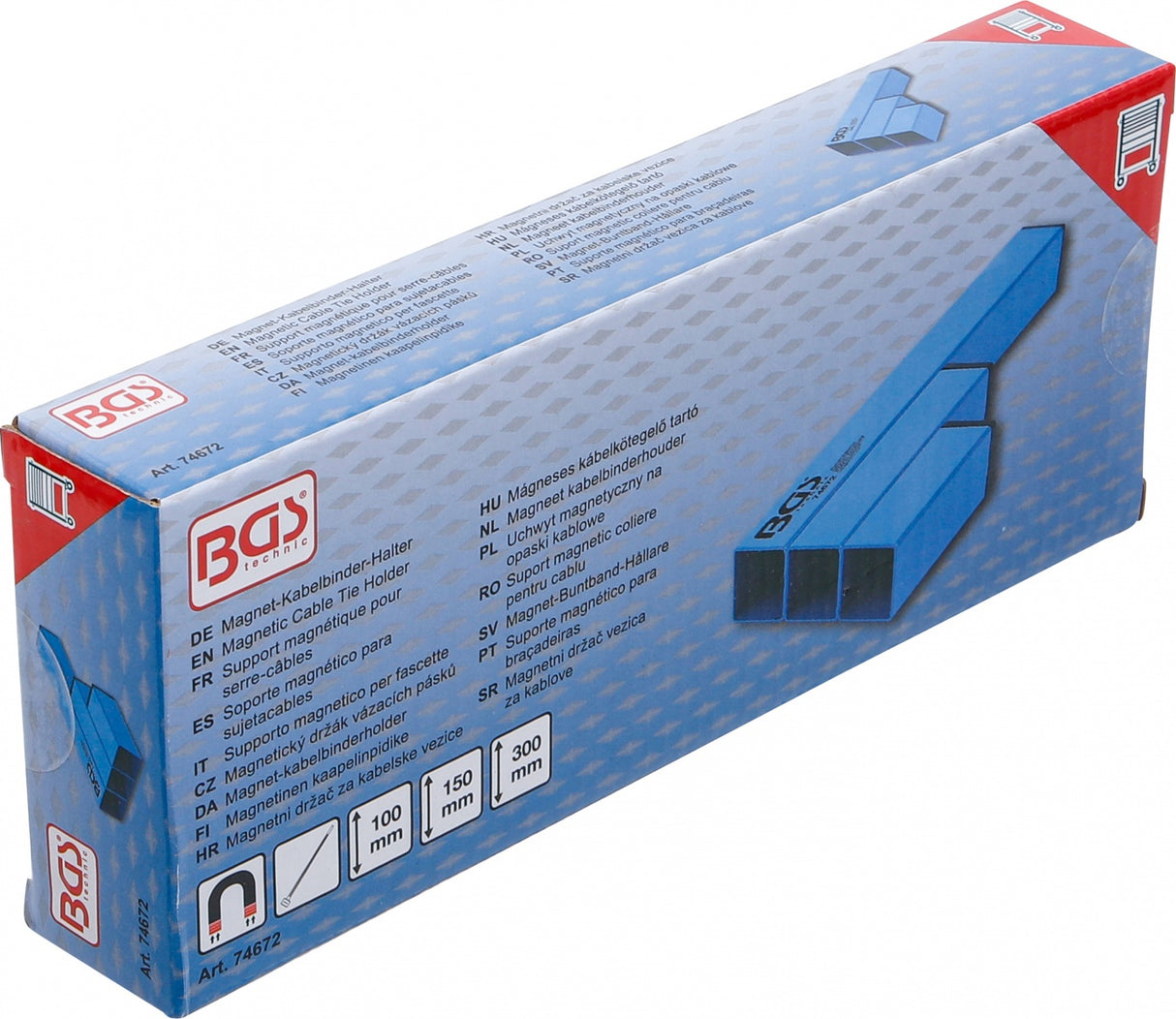 Magnetinis suveržimo dirželių laikiklis | 3 skyriai (74672)