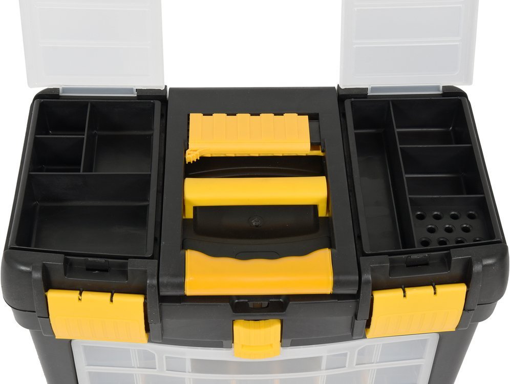 Dėžė įrankiams su ratukais | su išimamomis dėžutėmis (78734)