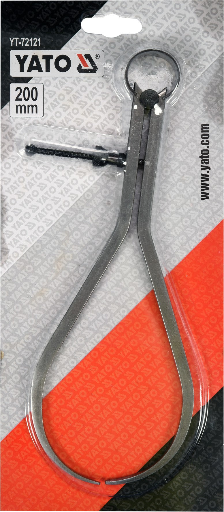 Slankmatis išorinis su varžtu / išoriniams matavimams | 200 mm (YT-72121)