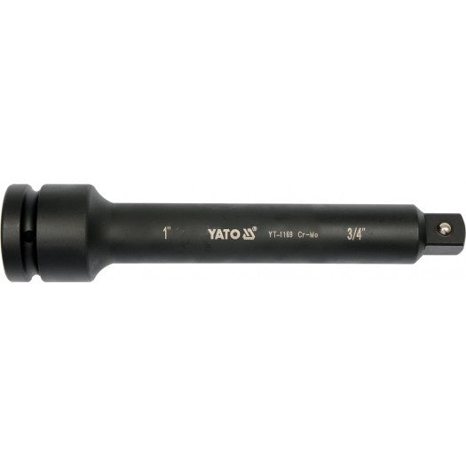 Ilgintuvas smūginis adapteris | vidinis kvadratas 25 mm (1") - išorinis kvadratas 20 mm (3/4") 250 mm (YT-1169)