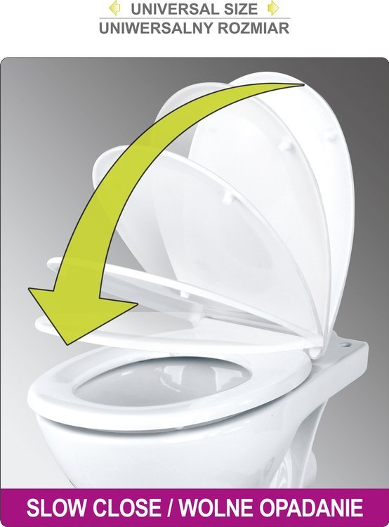 Unitazo dangtis su lėto uždarymo mechanizmu | 2-in-1 (75472)