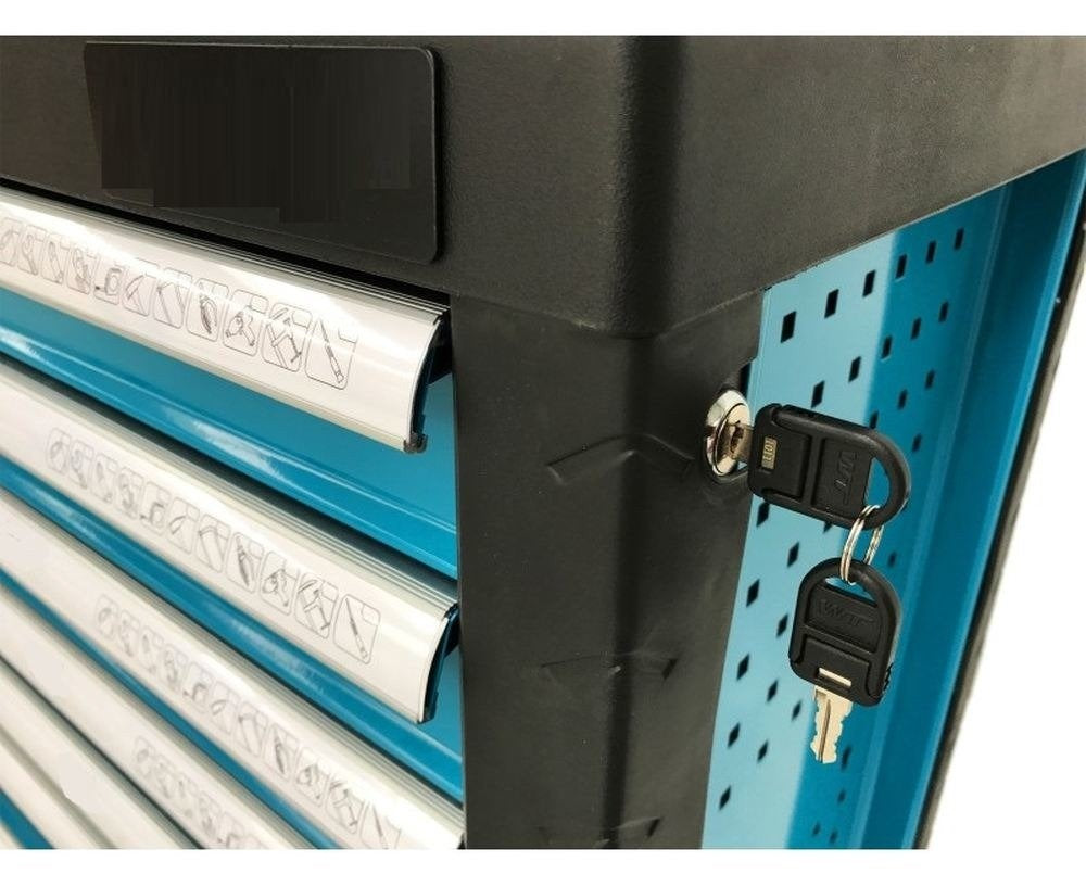 Įrankių spintelė ant ratukų | su įrankiais | 7 stalčiai (SK30600)