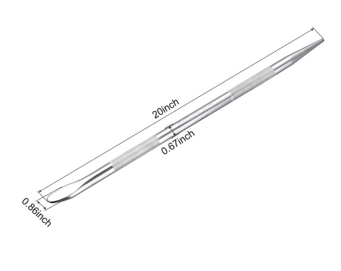 Laužtuvas / montiruotė | su aptakiais galais | chromuotas | 40cr ∅17 x 500 mm (RC500)